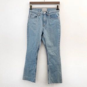 EVERLANE High Rise Kick Crop Jeans Size 26